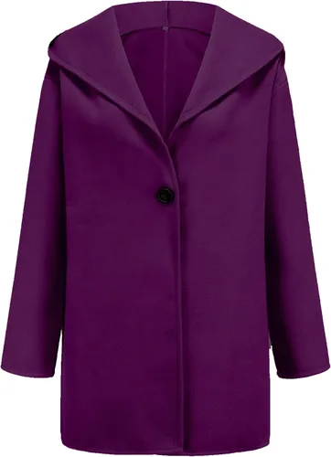 Vista 3 de Chamarras de invierno para mujer, abrigo de lana de invierno, gabardina para mujer, abrigo largo y ajustado