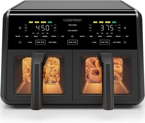 Vista 9 de Chefman Freidora de aire – Freidora de aire compacta de 4 cuartos de galón para comidas rápidas y fáciles, cuenta con tecnología Hi-Fry para una