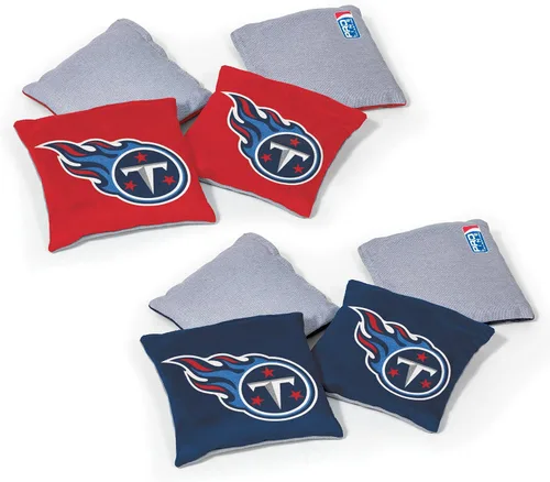 Vista 36 de Wild Sports - Bolsas de frijoles de doble cara de fútbol americano profesional de la NFL, 8 unidades, bolsas de lanzamiento de primera calidad