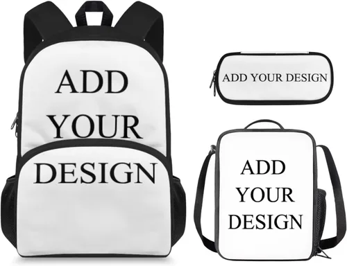 Vista 31 de Mochila 3D Otter para niños de 9 a 11 años, bonita mochila para niñas para la escuela, mochila elegante para niños con lonchera y bolsa
