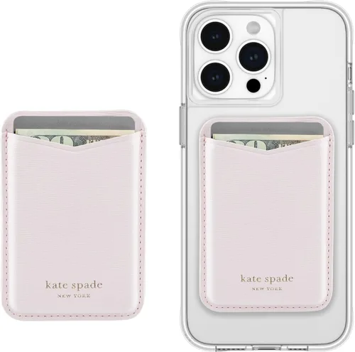 Vista 9 de kate spade new york Billetera/tarjetero magnético, compatible con teléfonos y fundas MagSafe, color negro
