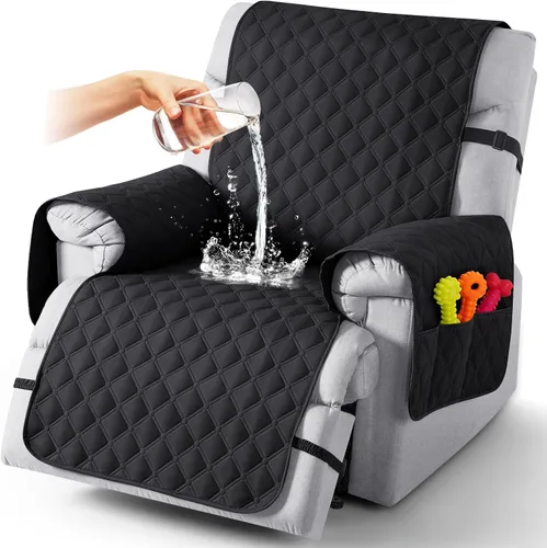 Vista 44 de TAOCOCO Fundas reclinables 100% impermeables, con correas para las piernas, funda de sofá reclinable reversible para silla reclinable, protector