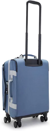Vista 6 de Kipling Spontaneous S Softside Spinner Wheel Equipaje, tamaño cabina, correas elásticas, Cepillo Azul C