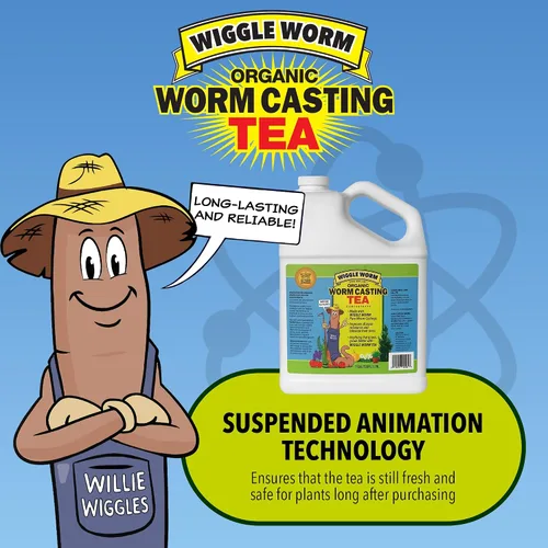 Vista 6 de Wiggle Worm Pure Worm Castings Tea, 1 galón - Fertilizante líquido orgánico y concentrado de enmienda del suelo para plantas de interior y exterior