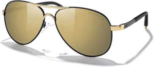 Vista 45 de MERRY'S, UV400 S8513, gafas de sol polarizadas para conducir, marco irrompible, para hombre.