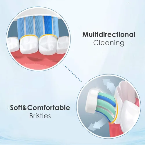 Vista 4 de Cabezales de cepillo de dientes de repuesto compatibles con cepillo de dientes eléctrico Philips Sonicare, paquete de 10 cabezales de cepillo