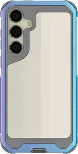 Vista 62 de Ghostek Atomic - Funda delgada para Galaxy Z Flip 4, parte trasera de aramida con parachoques de aluminio rojo, funda protectora de doble capa a