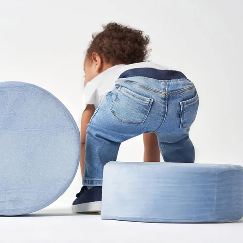 Vista 6 de Gerber Baby Toddler Rib Waist Stretch Denim Skinny Jeans