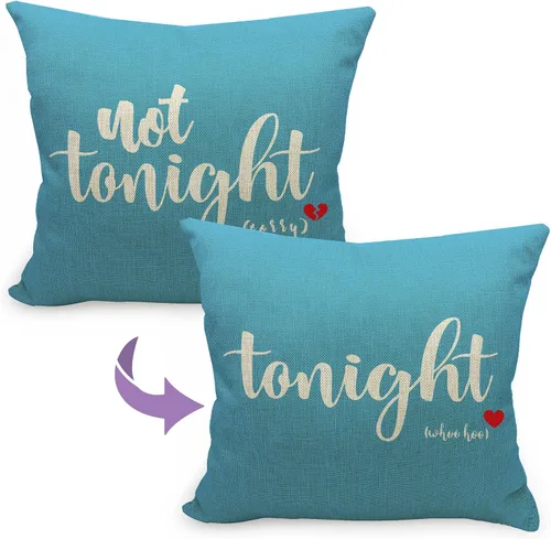 Vista 9 de Funda de almohada reversible negra suave para despedida de soltera, regalos para despedida de soltera de aniversario de boda, regalo para parejas