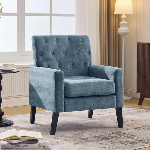 Vista 20 de Sillas decorativas modernas de mediados de siglo, silla de oficina de felpilla beige para recepción, silla de club tapizada para sala de estar
