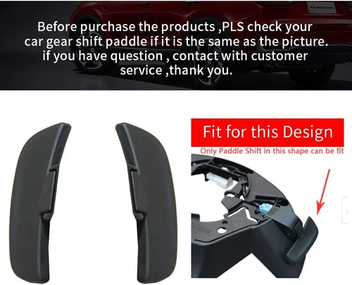 Vista 2 de Cubiertas de extensión de palanca de cambios de palas de repuesto para volante de aluminio para Mazda 3 6 Axela Atenza CX9 CX3 CX5 MX5 Mazda3