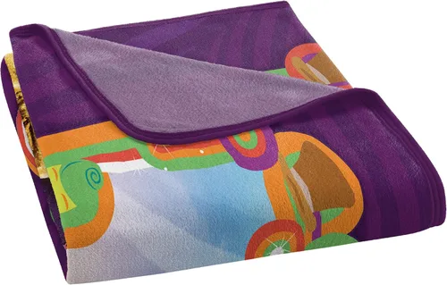 Vista 2 de Northwest Willy Wonka Micro Raschel - Manta de 46 x 60 pulgadas, Wonderful Wonka