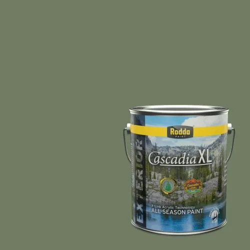 Vista 161 de Rodda Paint CASCADIA XL Pintura e imprimación satinada exterior en uno, cuarto de galón, resistencia industrial
