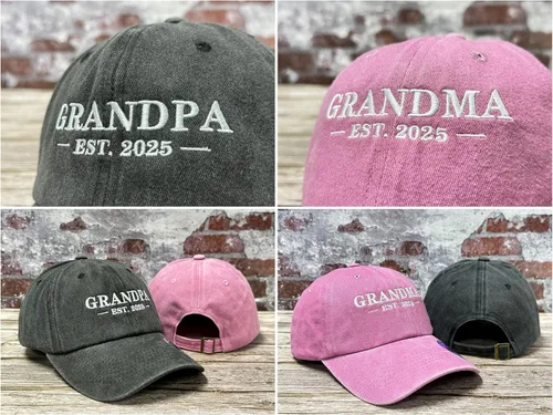 Vista 51 de Hepandy Mr Mrs Mom Dad Captain First Mate Mama and Mini Sombreros de béisbol
