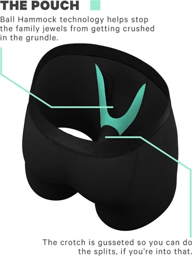 Vista 2 de Shinesty Hammock Support - Ropa interior para hombre, calzoncillos tipo bóxer con bragueta Paquete de 3
