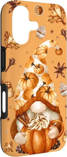 Vista 3 de Thanksgiving Gnome Love Pumpkin Spice Cute Fall Yall Pattern Case for iPhone 17