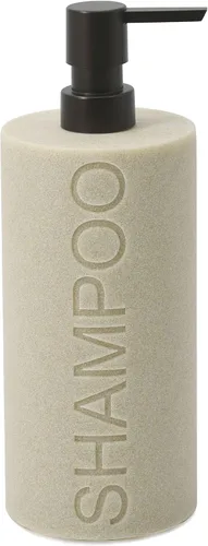 Vista 25 de Paquete de 2 botellas recargables de resina negra mate para champú y gel de baño – Juego de dispensadores de bomba modernos para baño, recipientes