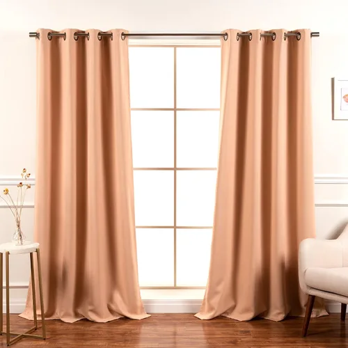 Vista 52 de Best Home Fashion Paneles de cortinas opacas de alta calidad, con aislamiento térmico sólido, cortinas opacas para tratamiento de ventanas