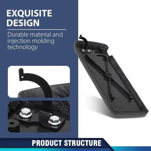 Vista 5 de PIT66 Tapa de la consola central, compatible con Chevy Camaro 1973-1981, compatible con Pontiac Firebird 1970-1981 10019554 Kit de tapa