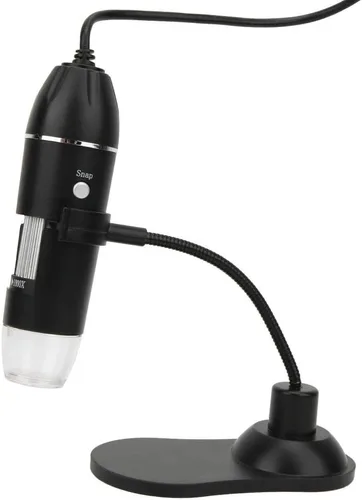 Vista 6 de Microscopio digital, microscopio digital USB 50X-1000X microscopio electrónico con soporte, resolución de imagen 1920 * 1080, con 8 luces LED