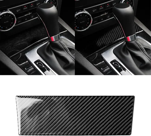 Vista 8 de para Mercedes-Benz Clase C W204 2011-2013 Real Cubierta de Panel de Fibra de Carbono Suave para Aire Acondicionado, Adhesivo de Marco de Panel
