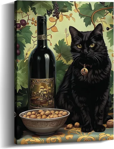 Vista 9 de Lienzo decorativo para pared, decoración de cocina, pintura de queso con uvas, obra de arte moderna, paisaje, fotografía, pintura para comedor, Art-1