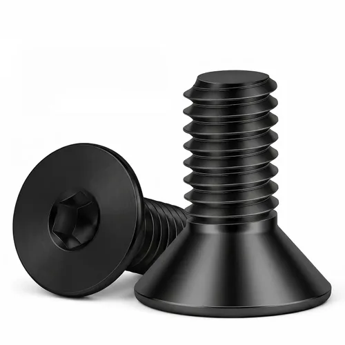 Vista 7 de 3/8-16 x 1 Tornillos de cabeza plana con tuerca de cabeza avellanada, pernos con cabeza avellanada, acero de aleación grado 10.9, rosca completa