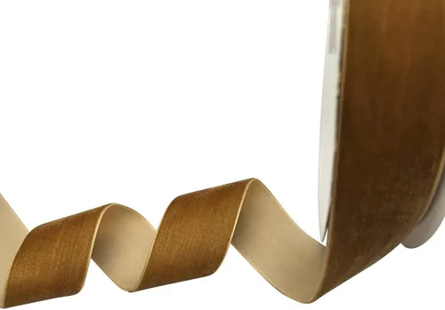 Vista 78 de Chenkou Craft Cinta de Terciopelo Beige 25 Yardas 1/4" Lotes a Granel (Beige, 1/4"(6mm))