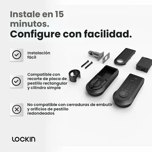 Vista 8 de Lockin Veno Smart Lock, entrada sin llave para vena de palma, batería individual Vena de la palma (sin cámara)