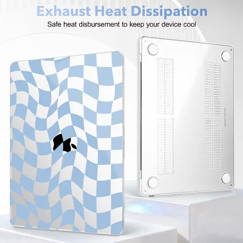 Vista 5 de May Chen Funda rígida de plástico para MacBook Air de 13.6 pulgadas 2026 2025 2024-2022 M5 A3449 M4 A3240 M3 A3113 M2 A2681, carcasa rígida