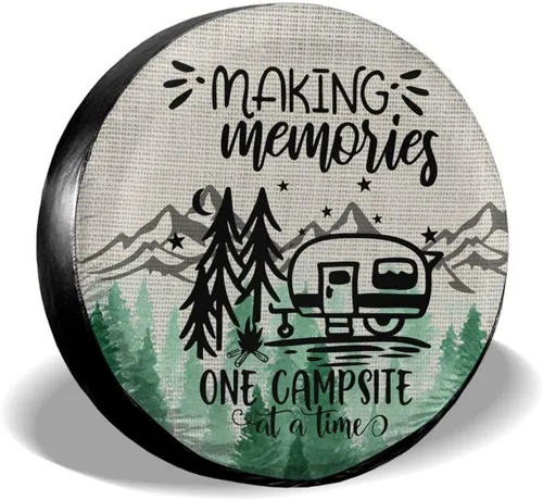 Vista 9 de Bear and Mountain - Cubierta de neumático de repuesto para neumáticos, impermeables, ajuste universal para remolque, RV, SUV, camión, caravana