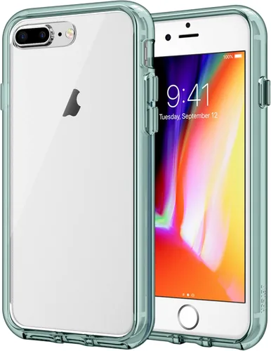 Vista 8 de JETech funda para iPhone 7 Plus de alto impacto, a prueba de rayaduras, parte posterior transparente para iPhone 7 Plus, 5.5 pulgadas, Negro