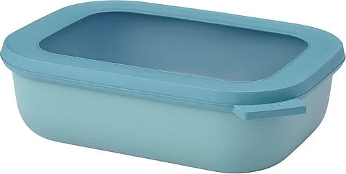 Vista 32 de Mepal Cirqula - Recipiente circular rectangular para almacenar y servir alimentos de 67.6 fl oz / 68 onzas con tapas transparentes, perfecto