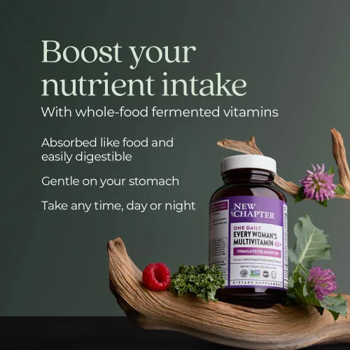 Vista 4 de Comprimidos multivitamínicos para mujeres de 40 años en adelante New Chapter, una al día, ANC-204, 1, 1