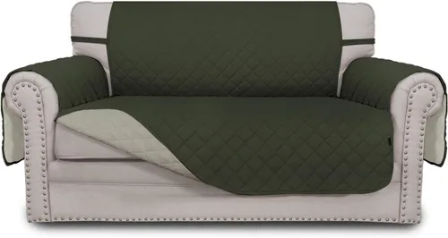 Vista 297 de Easy-Going - Funda reversible para sofá, resistente al agua, con varillas de espuma y correas elásticas, protector de muebles para mascotas y perros