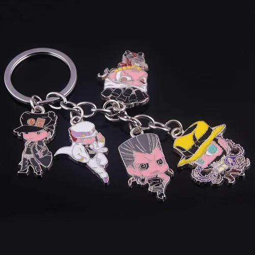 Vista 7 de FunBoat JJBA JoJo - Llavero de flecha Jotaro Joseph Josuke Cosplay Anime Charm Regalos para niños, niñas, adolescentes, mujeres y hombres