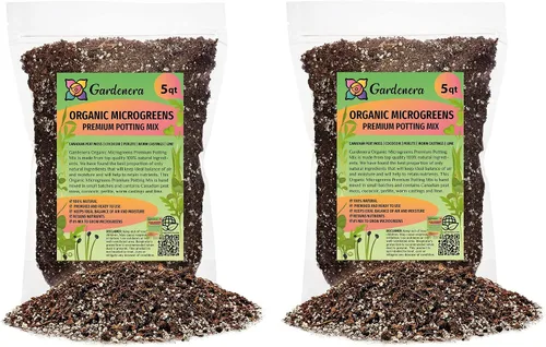 Vista 3 de Gardenera Mezcla orgánica para macetas de microverduras: mezclada a mano con cuidado con musgo de turba canadiense de alta calidad, cococolo