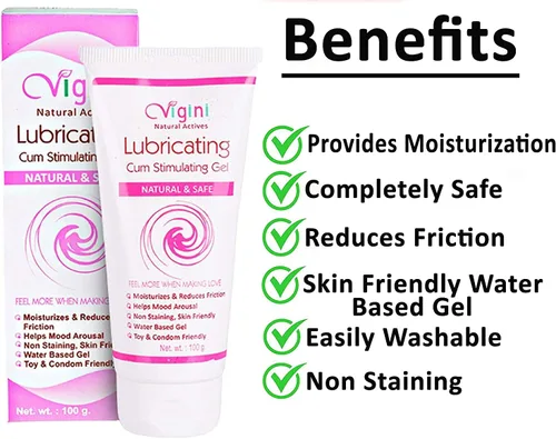 Vista 2 de Organic Care VIGINI - Gel lubricante 100% natural activo para mujeres, gel hidratante vaginal a base de agua, sin color añadido para la sequedad
