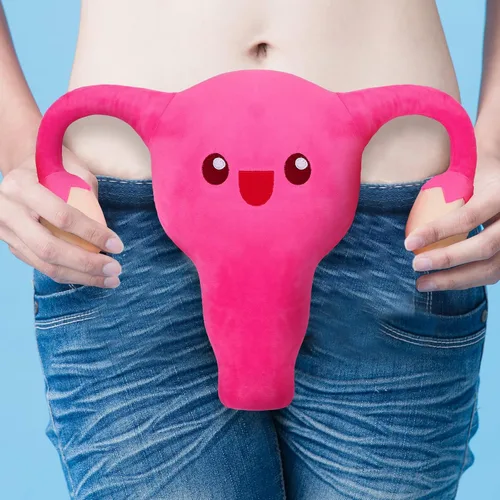 Vista 4 de Mumufy Uterus - Juguete de peluche divertido para mujeres, regalos de útero, ginecólogo, salud, regalo educativo, fertilidad, decoración de fiesta