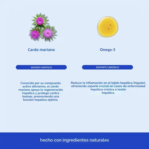 Vista 4 de Cardo mariano para perros, apoyo hepático, salud renal y desintoxicación, 2