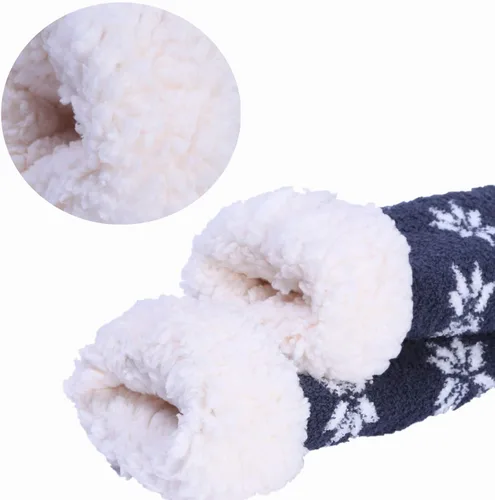 Vista 2 de Jeasona Calcetines mullidos para mujer con pinzas, acogedores, cálidos, lindos regalos de animales