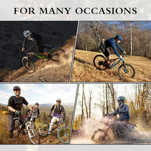 Vista 6 de Wuzfully Camiseta de ciclismo de montaña para hombre, camiseta de motocross, BMX, camisetas de descenso para deportes