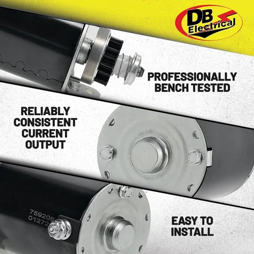 Vista 4 de DB Electrical 410-22003 Arrancador compatible con/reemplazo para Briggs & Stratton, John Deere y United Tech, motor de arranque para cortacésped