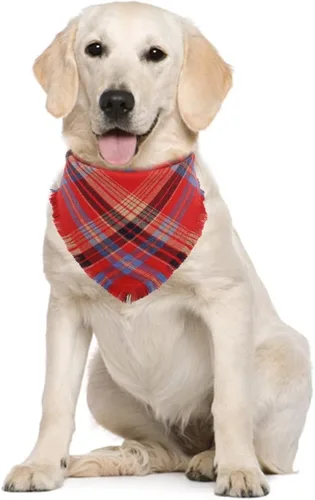 Vista 5 de Bandana de Navidad para perro, a cuadros, reversible, triangular, baberos, bufanda, accesorios para perros, gatos, mascotas y animales