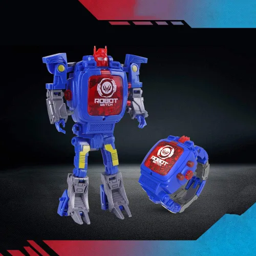 Vista 3 de Creative Robot Transformer - Reloj de pulsera digital para niños de 2 a 14 años, color azul, Digital