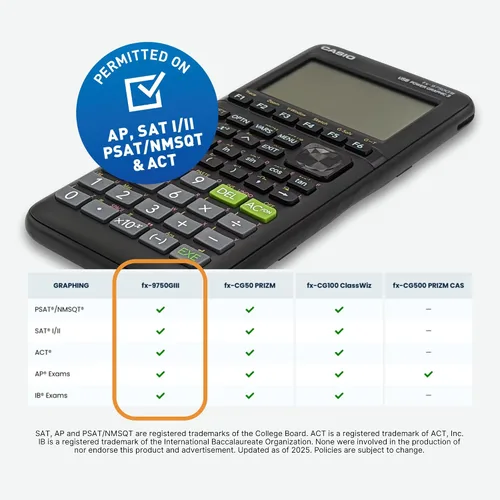 Vista 3 de Casio fx-9750GIII Calculadora Gráfica Pantalla Natural de Libro de Texto Programación Python Ideal para Exámenes, STEM y Matemáticas Avanzadas