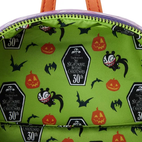 Vista 7 de Loungefly Disney Nightmare Before Christmas Scary Teddy Present Glow Mini mochila