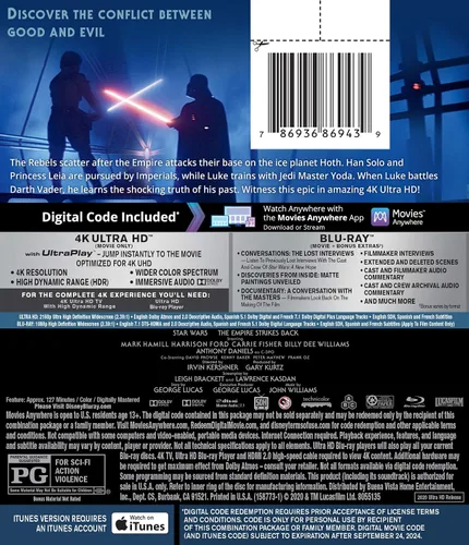 Vista 2 de Star Wars The Empire Strikes Back Feature 4K UHD