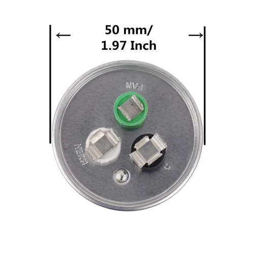 Vista 3 de BOJACK 35+5uF 35 5 MFD ±6% 370V/440V CBB65 Condensador de arranque circular de doble funcionamiento para funcionamiento de motor de CA o arranque