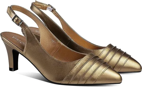 Vista 4 de ANN CREEK 'Lossom' - Sandalias elegantes para mujer con tacón de gatito de 2.5 pulgadas + medio